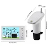 Ultrasonic Water Tank Liquid Level Meter with Temperature Sensor Time Display