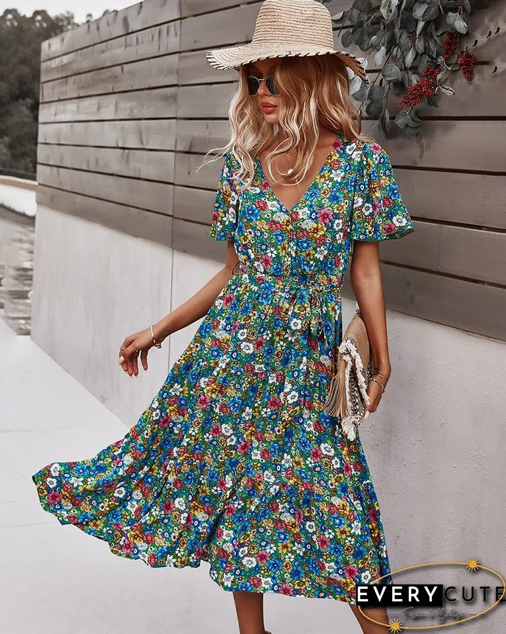 Design Women's Waist Down Dress Print Sexy Skirt