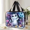 DIY Diamond Painting Portable Travel Makeup Bag Transparent PET Large Capacity Cosmetic Bag Kits