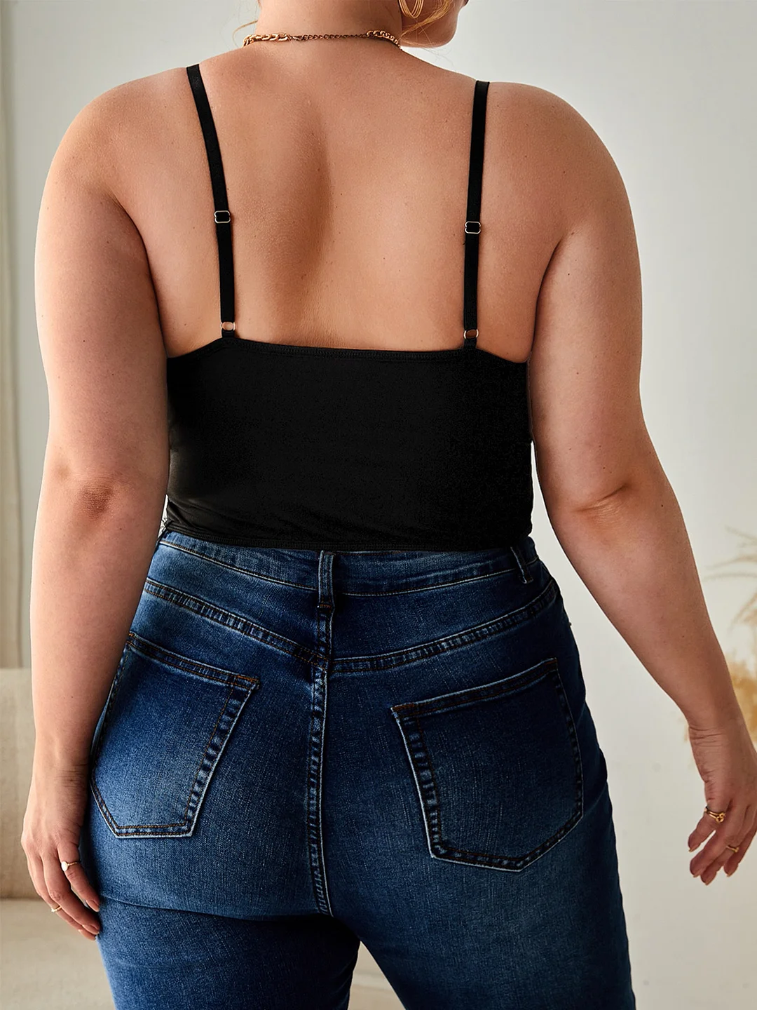 Uveng Uveng Plus-Size Fat Woman Sling Vest Breast Lace Lace Perspective Women's Top Sales