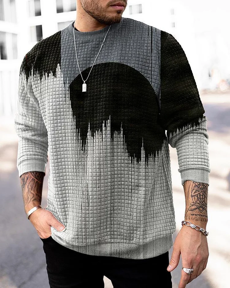 Men's Casual Printed Long Sleeve Hoodies