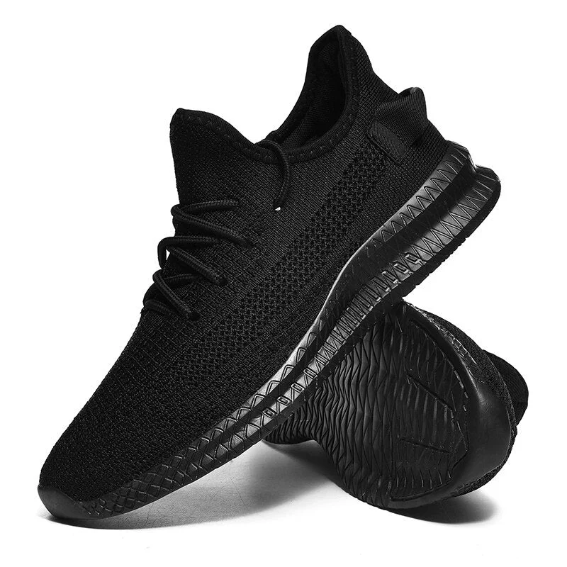 Fashion Casual Shoes Men Breathable Walking Shoes Lightweight Sneakers Black Footwear Men Lace Up Running Shoes Men Big Size 47