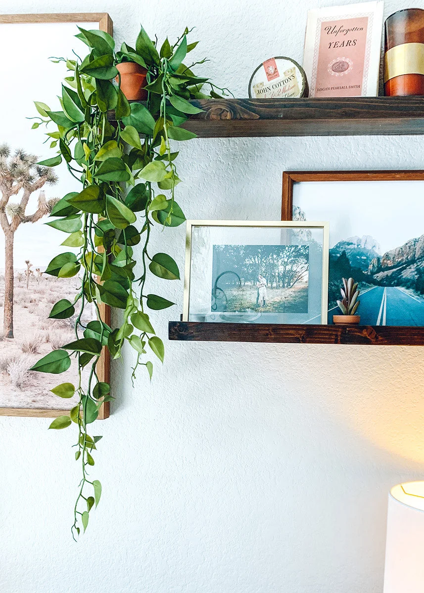 Artificial Plants Hanging Philodendron Bush - 49.5"