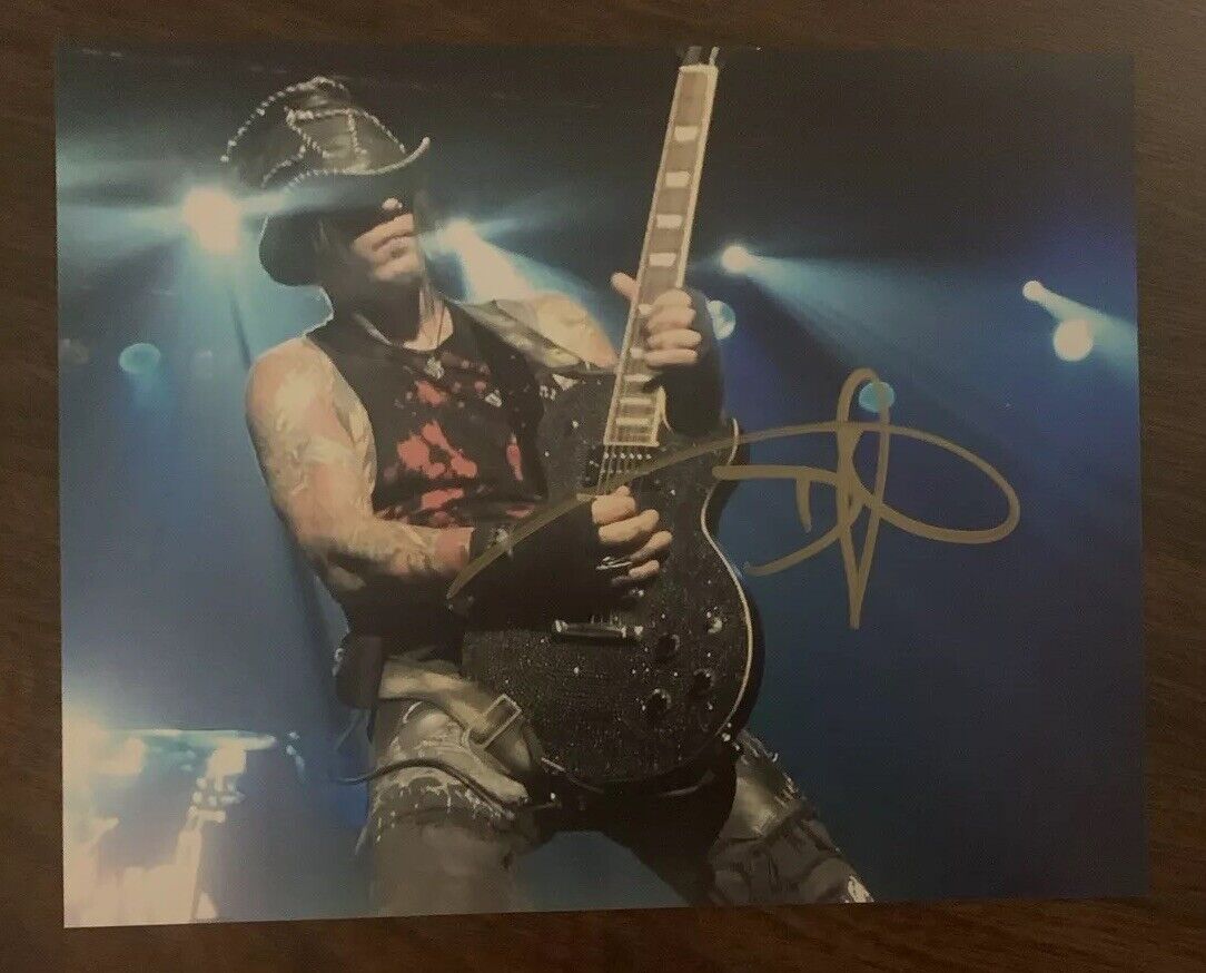 DJ Ashba Signed 8x10 Photo Poster painting Guns N Roses Sixx AM NAMM