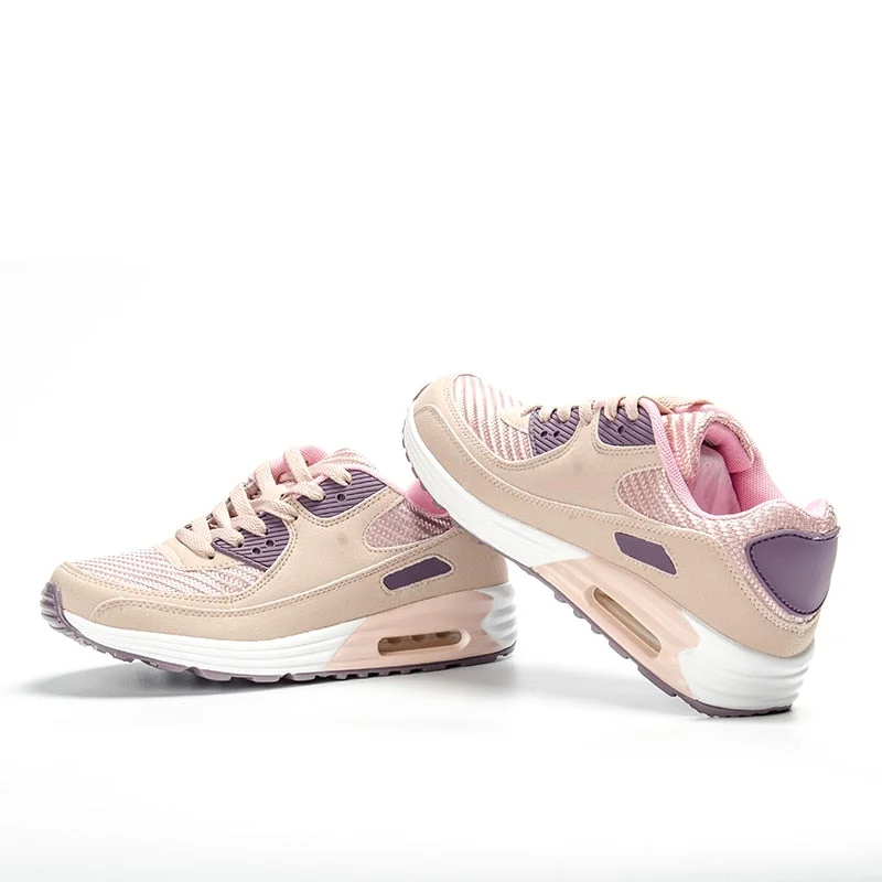 33-44 Women Sneakers Casual Breathable Sport Shoes Lace Up  Women Platform Sneakers Outdoor Walking Large Size Running Shoes