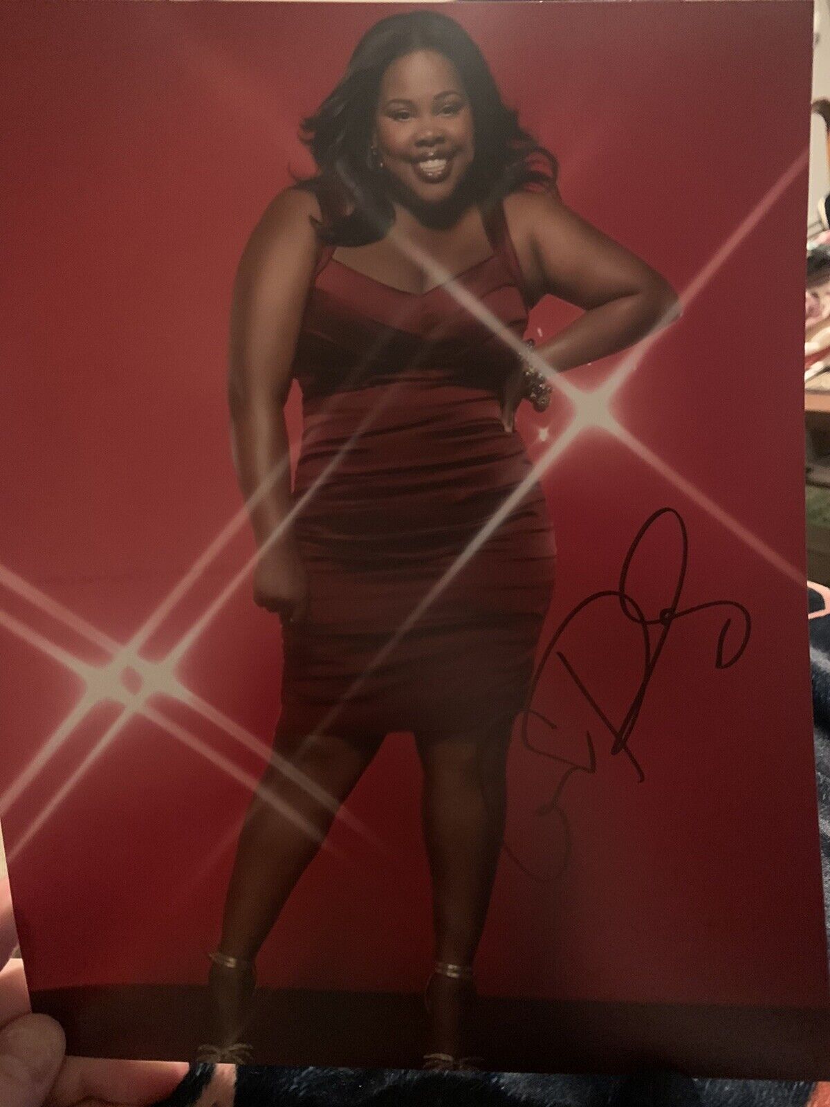 Amber Riley Signed Autograph Glee 10x8 Photo Poster painting