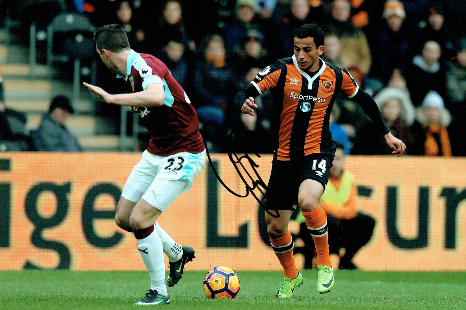 Omar ELABDELLOUI Signed Autograph 12x8 Football Hull City Photo Poster painting C AFTAL COA