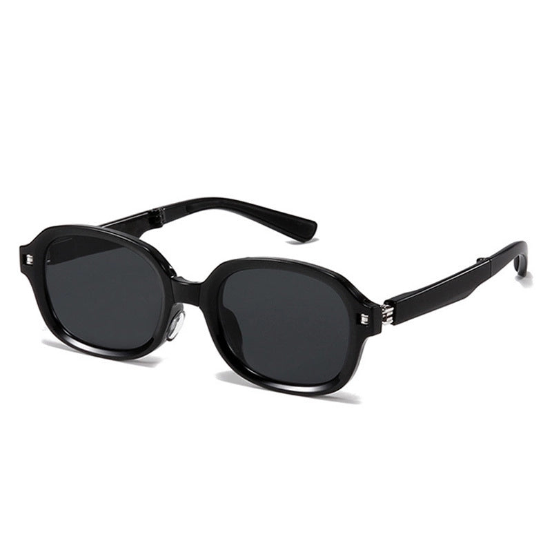 Elegant Basic Minimalist Pc Oval Frame Full Frame Men’s Sunglasses