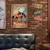 [Grande Taille]D&eacute;placez vous les gar&ccedil;ons, laissez ce vieil homme vous montrer comment monter &agrave; cheval - Panneaux en &eacute;tain m&eacute;tallique(30*40cm)