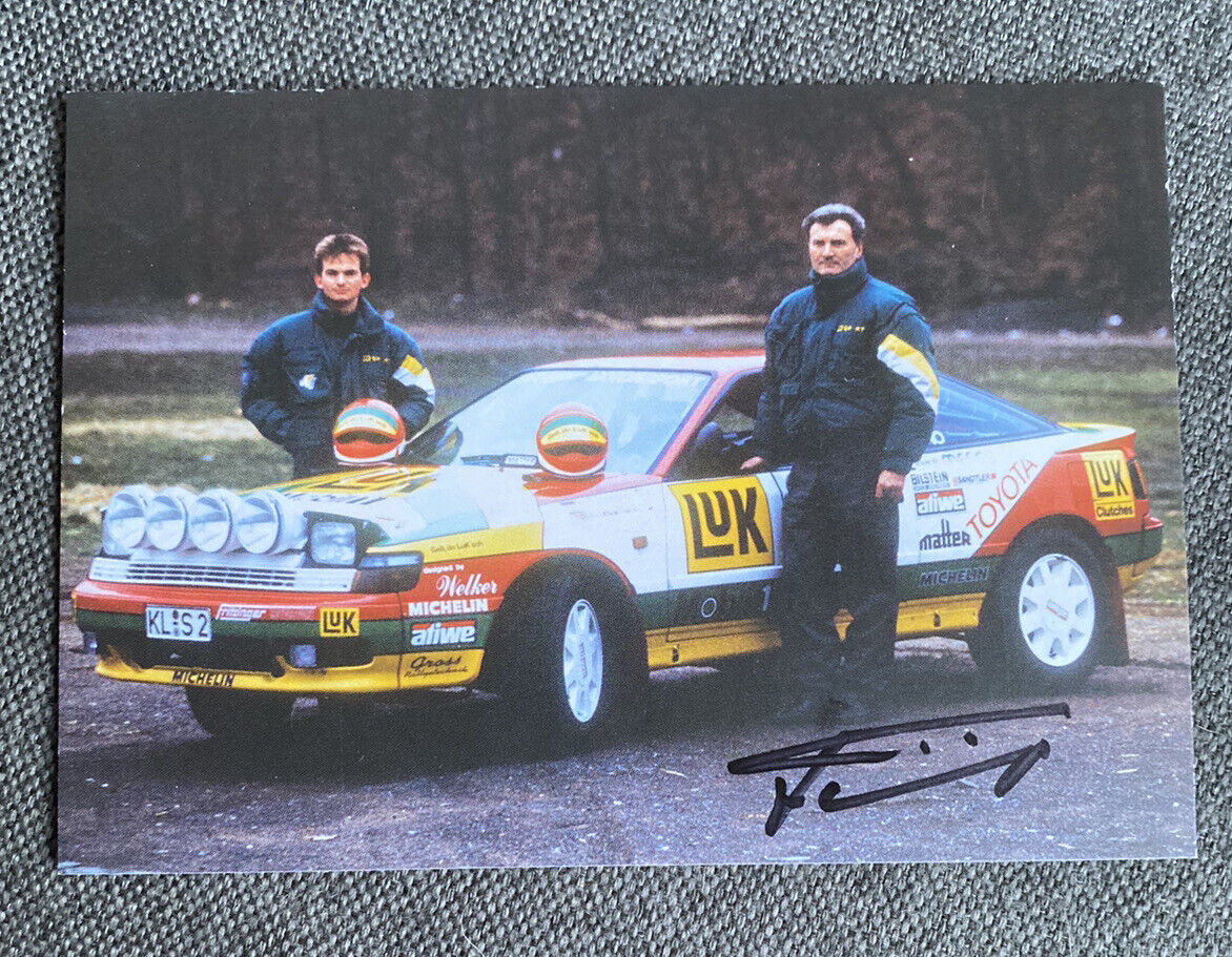 Klaus Fritzinger Autograph Card 3 7/8x5 11/16in Autographed Signed