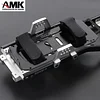 AMK Axial SCX10 Upgrades 313mm Wheelbase DIY Metal Chassis Frame with Prefixal 2 Speed Transmission Gearbox Adapt to 1/10 RC Crawler Body for Expert Players