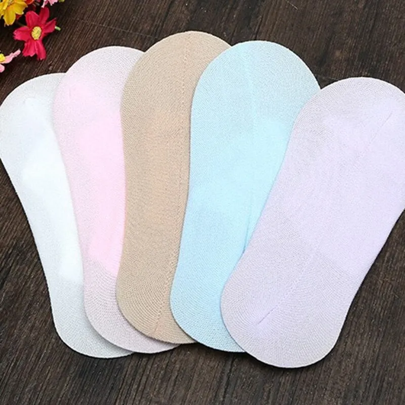 Sock Slipper Women Summer New Breathable Transparent Deodorant Solid Anti-skid Womens Socks Simple All-match Trendy Leisure Chic