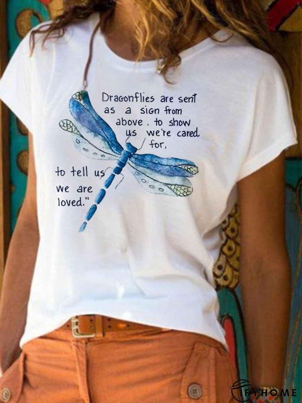 Short Sleeve Cotton-Blend Casual Top | IFYHOME