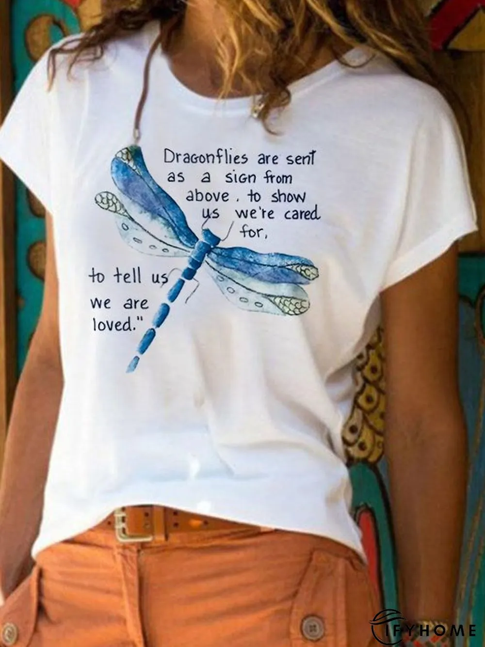 Short Sleeve Cotton-Blend Casual Top | IFYHOME