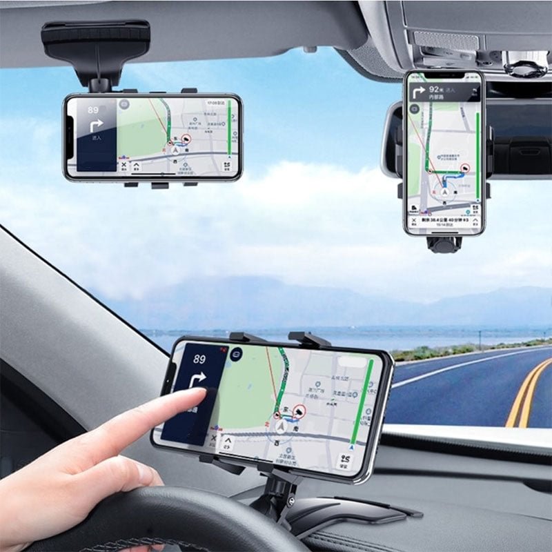 1200 Degree Rotation Universal Car Dashboard Phone Holder - vzzhome