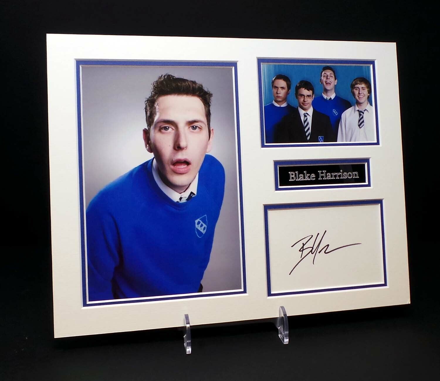 Blake HARRISON Signed Mounted Photo Poster painting Display AFTAL RD COA The Inbetweeners