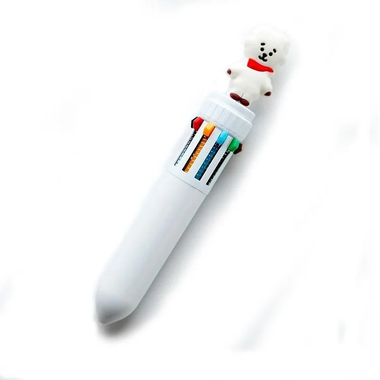 BTS MERCH SHOP, BT21 Cute 10 Color Ballpoint Pen