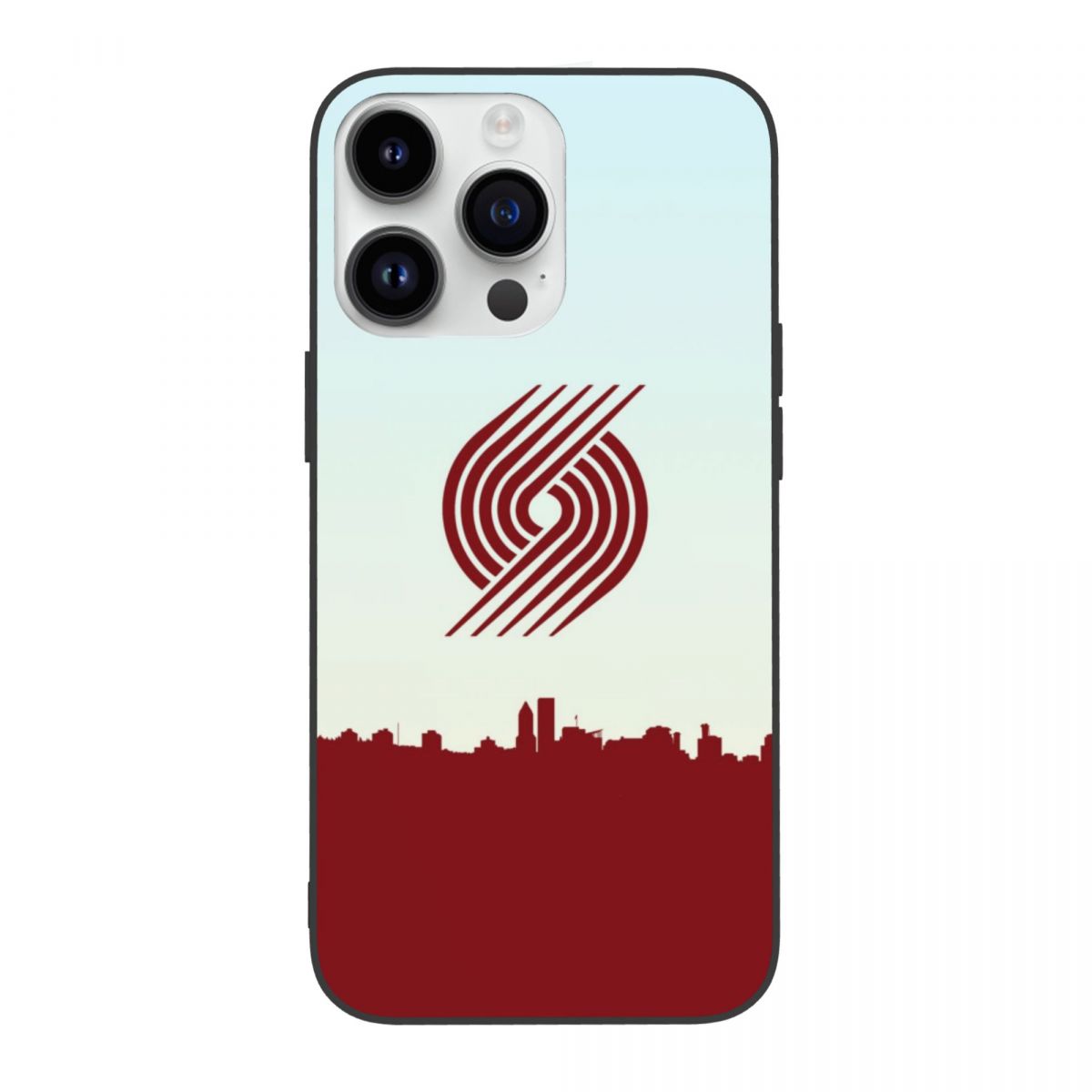 Portland Trail Blazers Landscape Logo iPhone 14 Case Cover