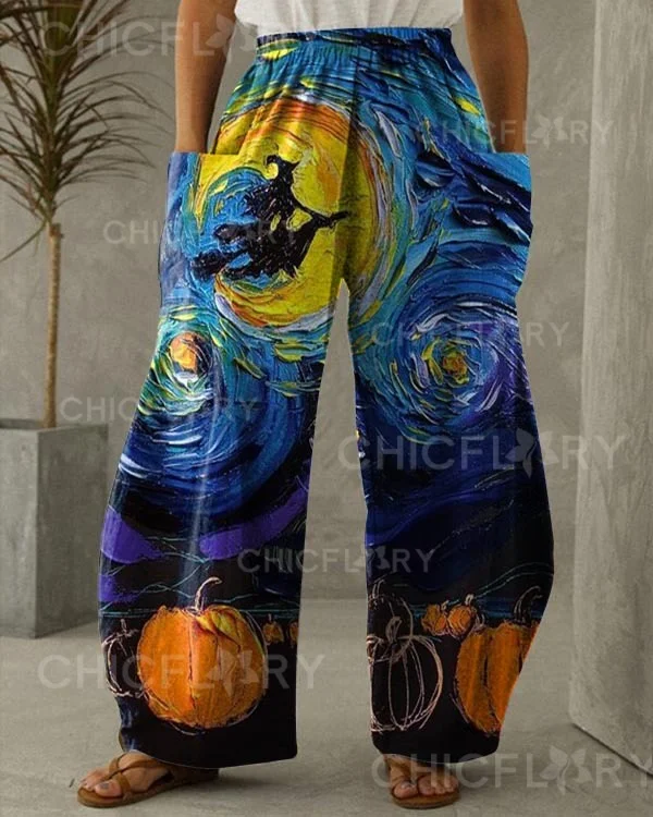 Halloween Witch Star Pants