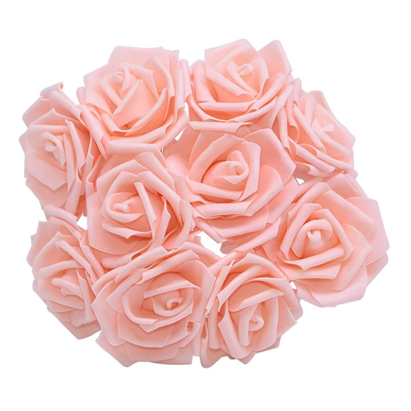 10/20/30Pcs Artificial Foam Rose Flowers Romantic Wedding Bride Bouquet Party Decor Birthday Gift Scrapbook DIY Craft Supplie