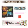 Diamond Painting -DIY Round Drill Dragonfly(40x40cm)