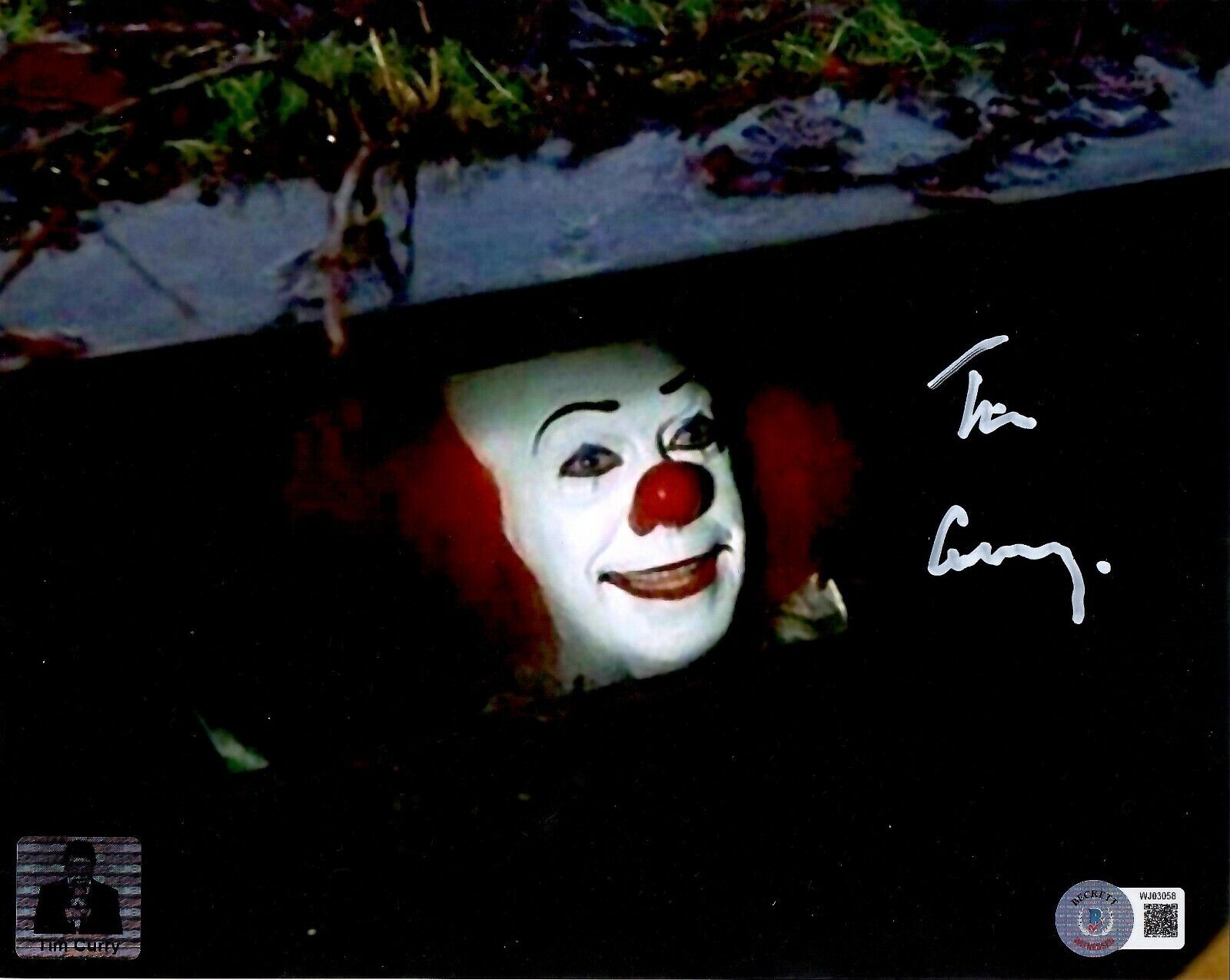 Tim Curry autographed signed 8x10 Photo Poster painting IT The Movie Beckett COA Pennywise