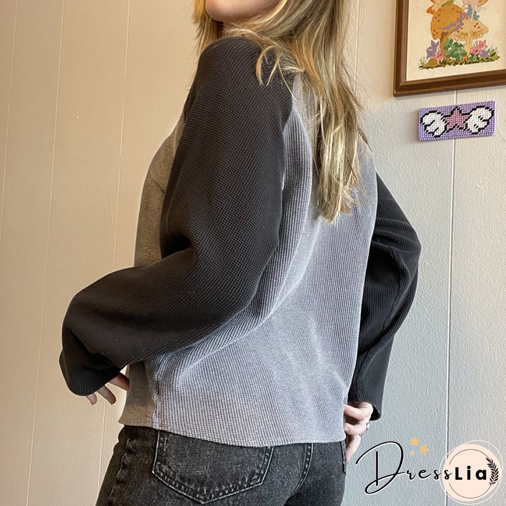 Ribbed Raglan Sleeve T- Shirts