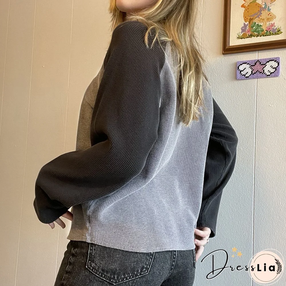 Ribbed Raglan Sleeve T- Shirts