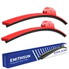 EMITHSUN OEM QUALITY 26" + 16" Premium All-Seasons Stable And Quiet Red Windshield Wiper Blades (Set of 2)