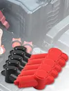 10 Pack Car Battery Pile Head Protective Caps Silicone R End Terminal Covers