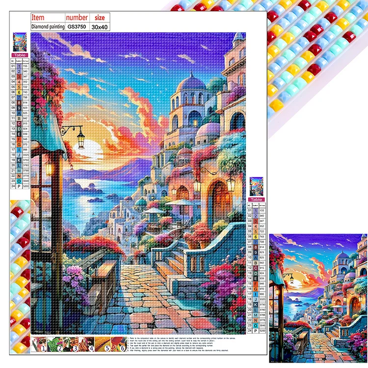 City View 30*40CM (Canvas) Full Square Drill Diamond Painting gbfke