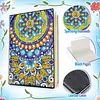 Mandala 5D DIY Diamond Art Painting Notebook Kit 50 Pages A5 Rhinestone Art Painting Notebook Kit for Adults Beginners Holiday Birthday Gift