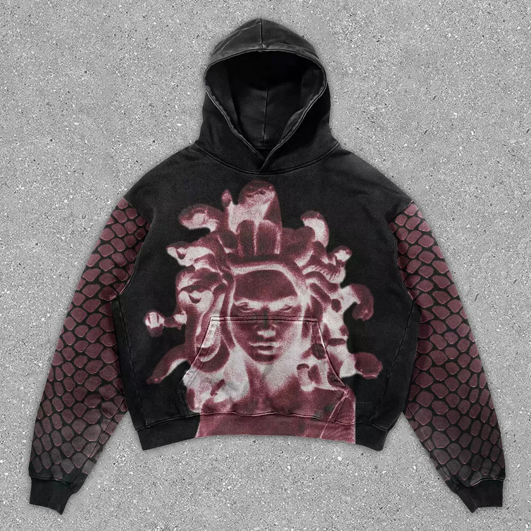 Fashion Casual Long Sleeve Loose Hoodie