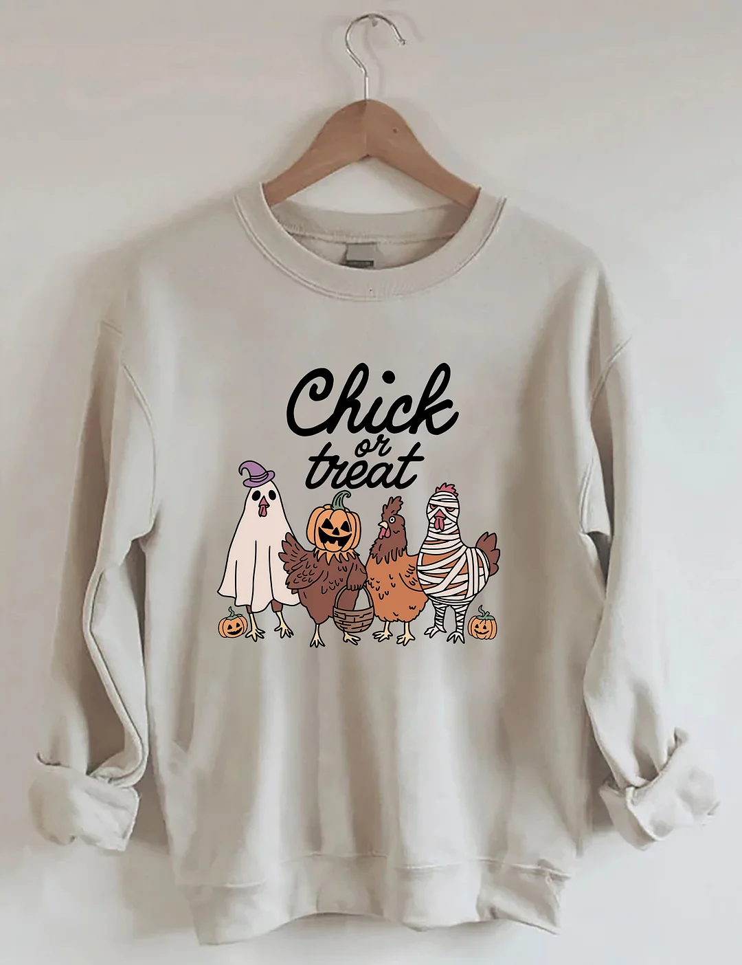 Chick Or Treat Halloween Chicken Sweatshirt
