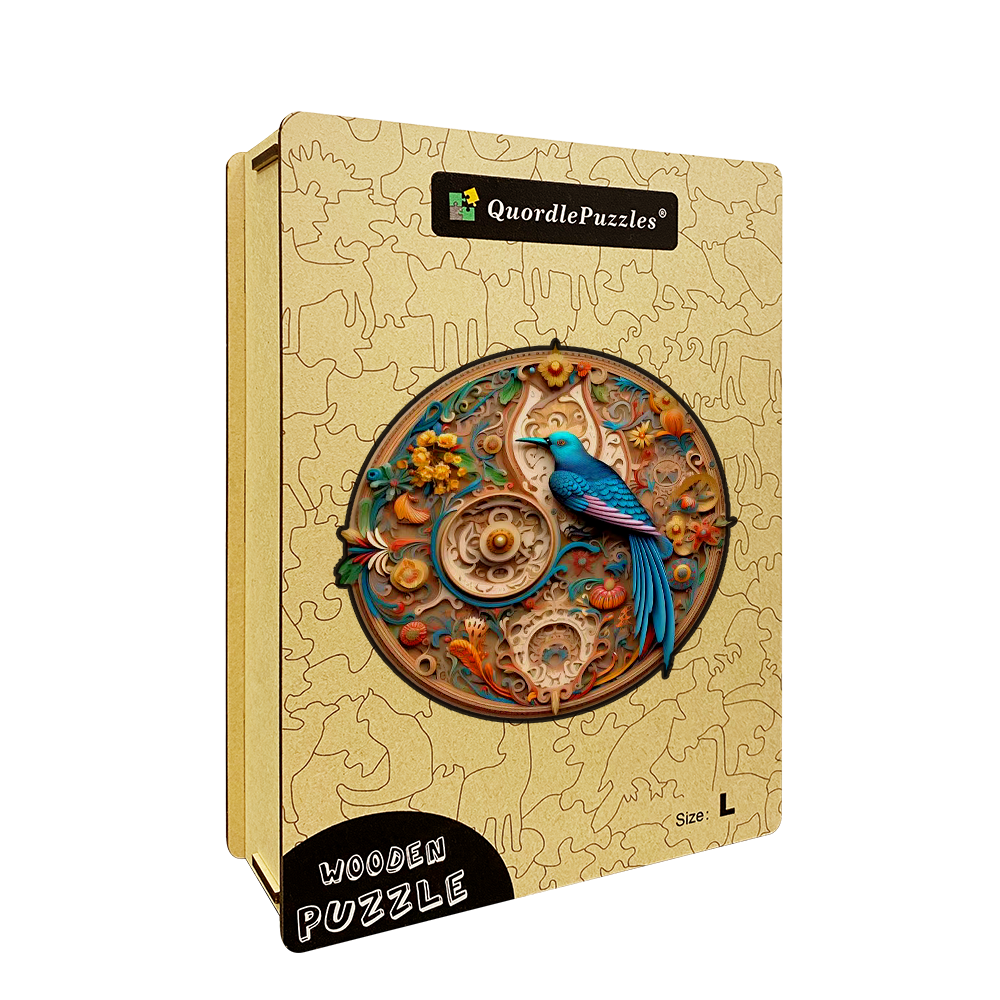 Bird and bloom 3 Wooden Jigsaw Puzzle