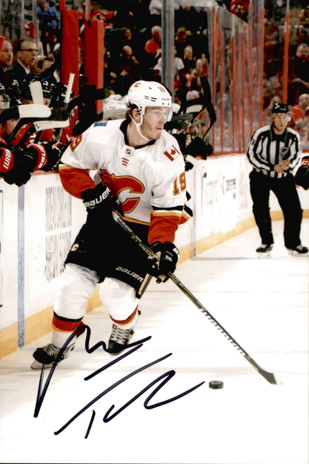 Matthew Matt Tkachuk SIGNED autographed 4x6 Photo Poster painting CALGARY FLAMES #18