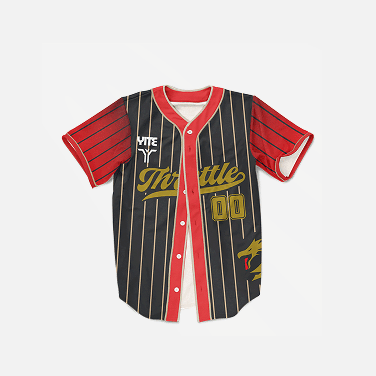 YITE | WB24-009- Red And Black Baseball Uniform