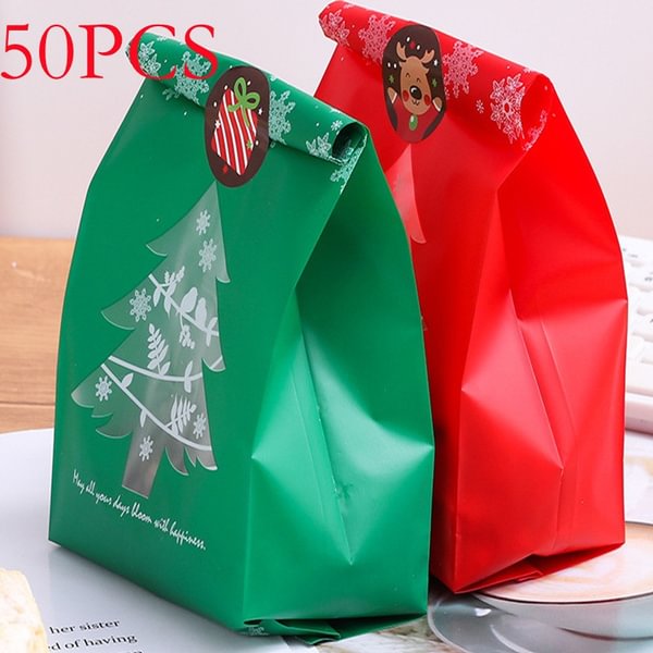 Snowflake Christmas Tree Gift Bags Merry Christmas Baking Packaging Bag Candy Boxes Xmas Decorations For Home Navidad - Shop Trendy Women's Fashion | TeeYours