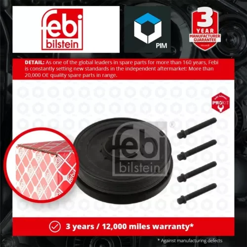 Crankshaft Pulley fits BMW 116D F20, F21 2.0D 11 to 15 N47D20C Belt 11238512072 Parts