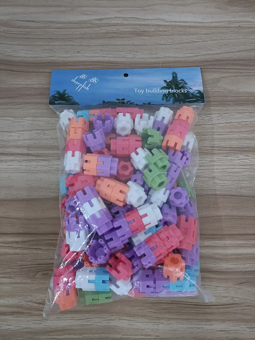 sharpfish Toy Building Blocks Creative Game Hexagon Plastic Toy 3D ...