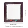 Cat Flap Door with 4 Way Security Lock Cat Dogs Flap Doors Cat Puppy Safety Gate