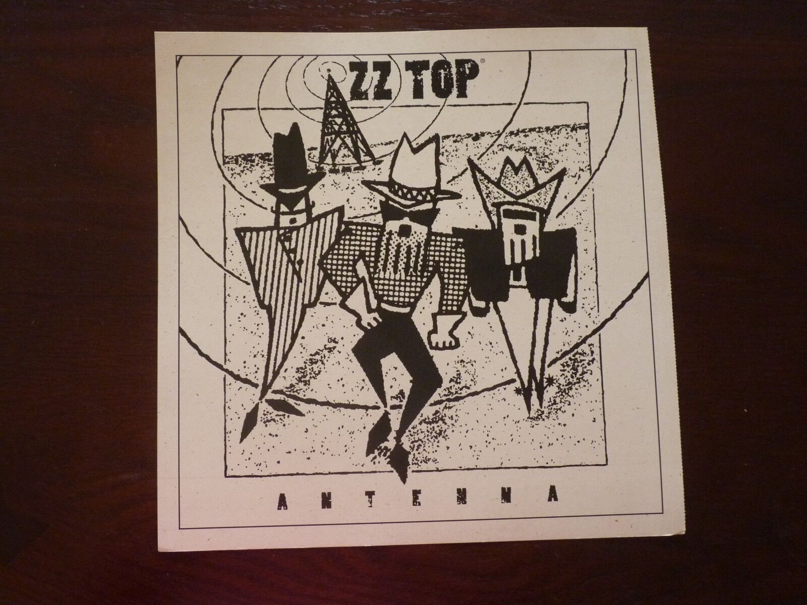 ZZ Top Antenna LP Record Photo Poster painting Flat 12X12 Poster #2