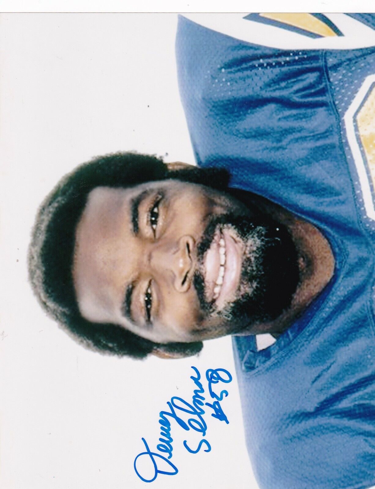 DEWEY SELMON SAN DIEGO CHARGERS ACTION SIGNED 8x10