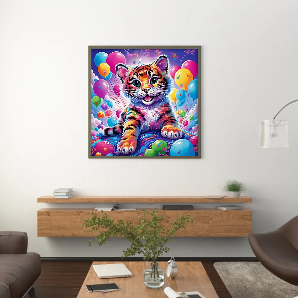 Diamond Painting - Full Round Drill - Tiger(Canvas|30*30cm)