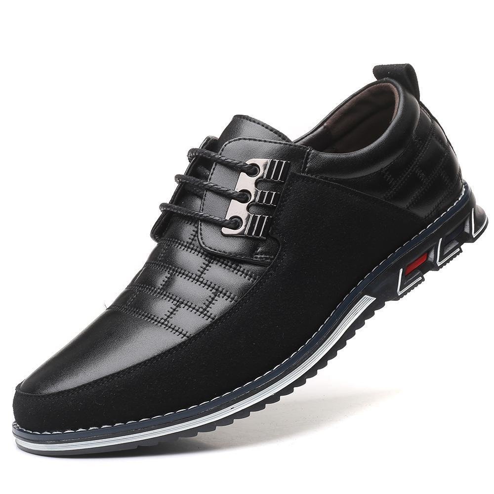 2020 New Oxfords Leather Men Shoes Fashion Casual Slip On Formal Business Wedding Dress Shoes Men Big Size 38-48 Drop Shipping