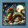 Diamond Painting-DIY Full Round Drill Dragon and Christmas tree(40*40CM)