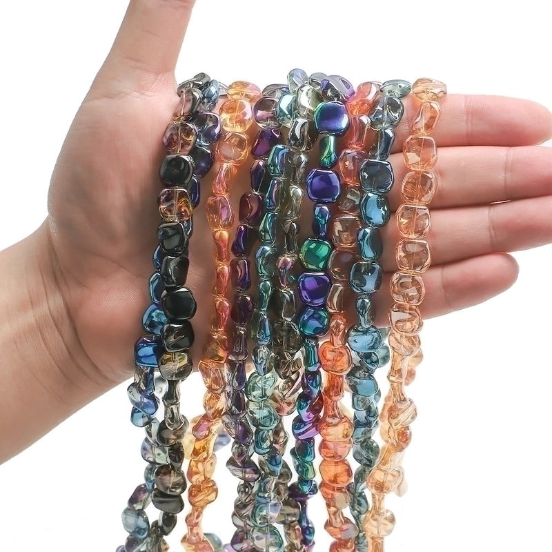 20 PCS/Package 12 * 5mm Glass Square Beads