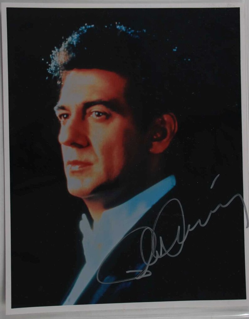 Placido Domingo Signed Autographed Glossy 8x10 Photo Poster painting - COA Matching Holograms