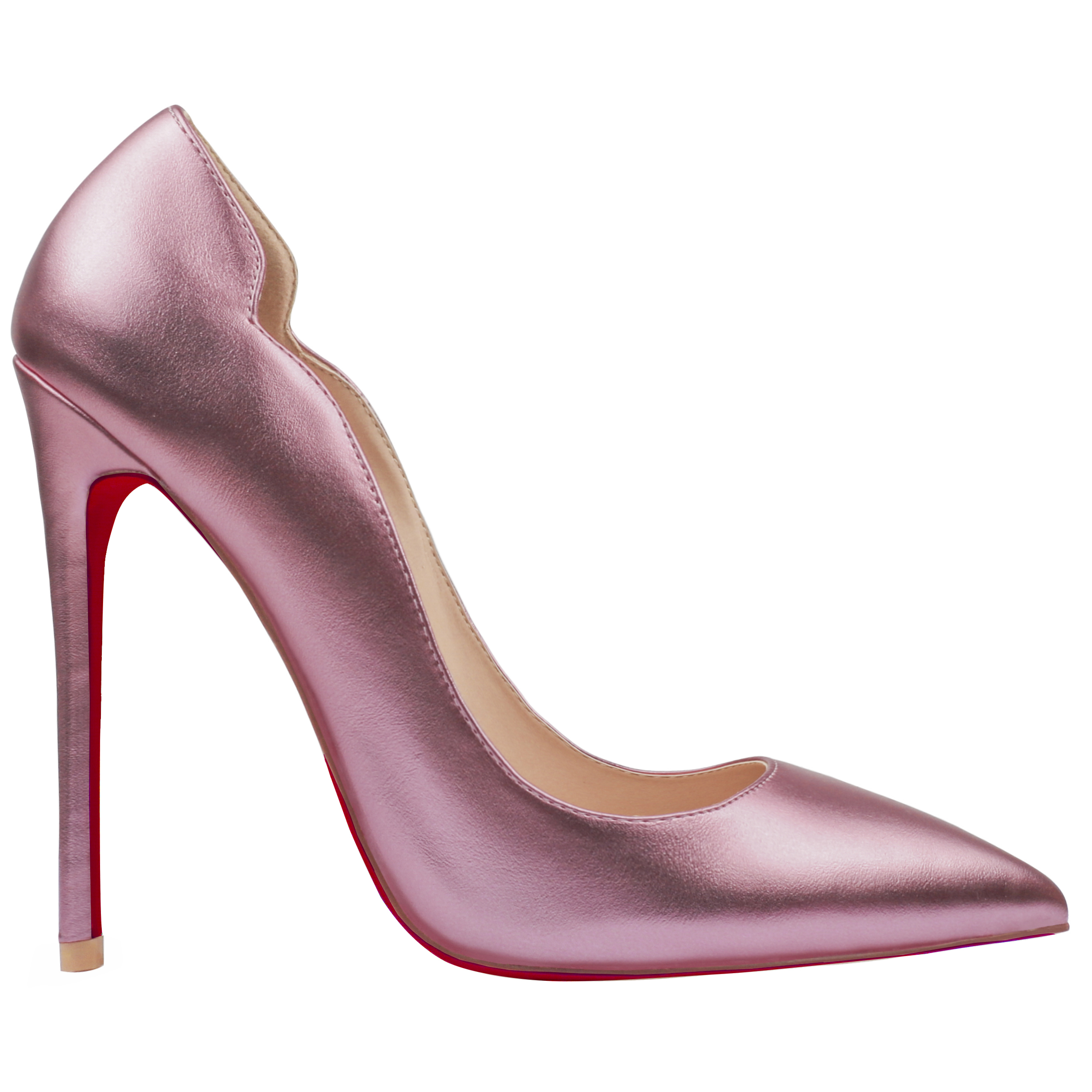 120mm Women's Red Bottom High Heels for Party Wedding Pumps Patent-MERUMOTE