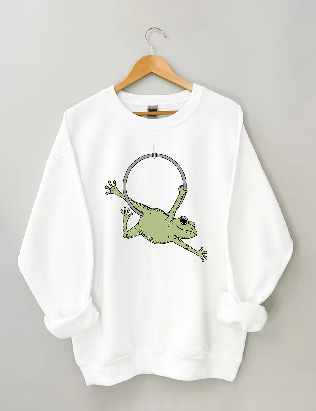 Funny Aerial Hoop Frog Sweatshirt